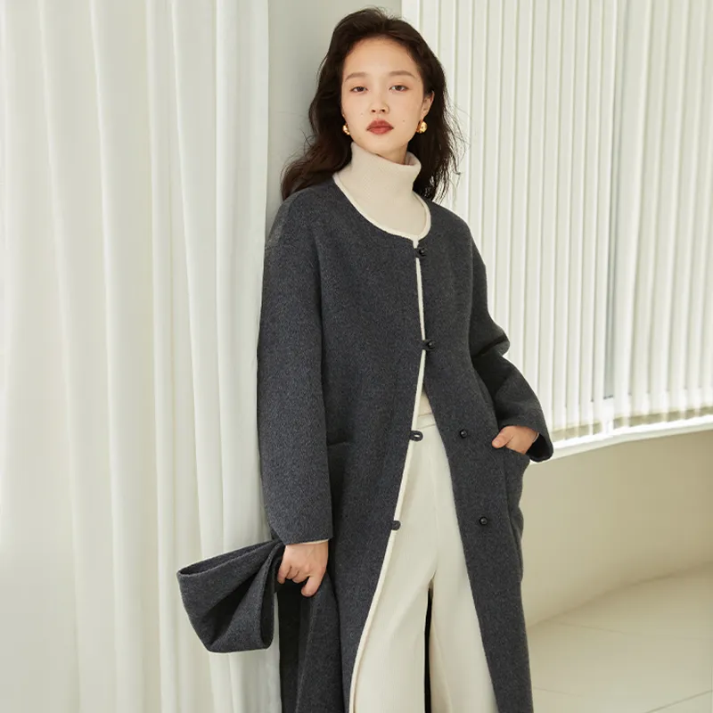 Mambe Coats Women's Dark Gray-2