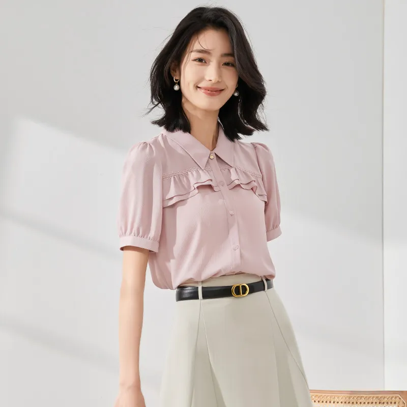 Mambe Shirt Women's Cherry Blossom Pink-4
