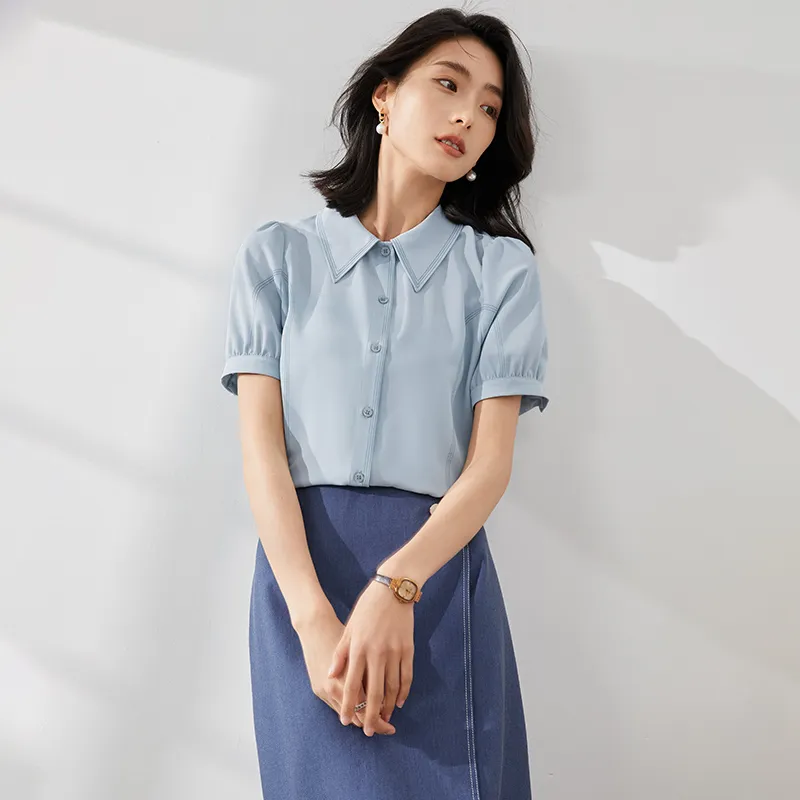 Mambe Shirts Women's Turquoise-3