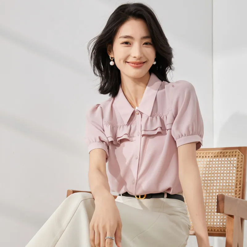 Mambe Shirt Women's Cherry Blossom Pink-2