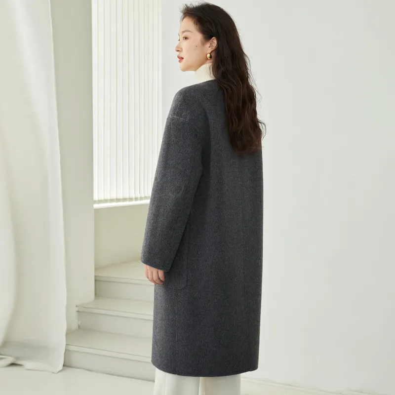 Mambe Coats Women's Dark Gray-4