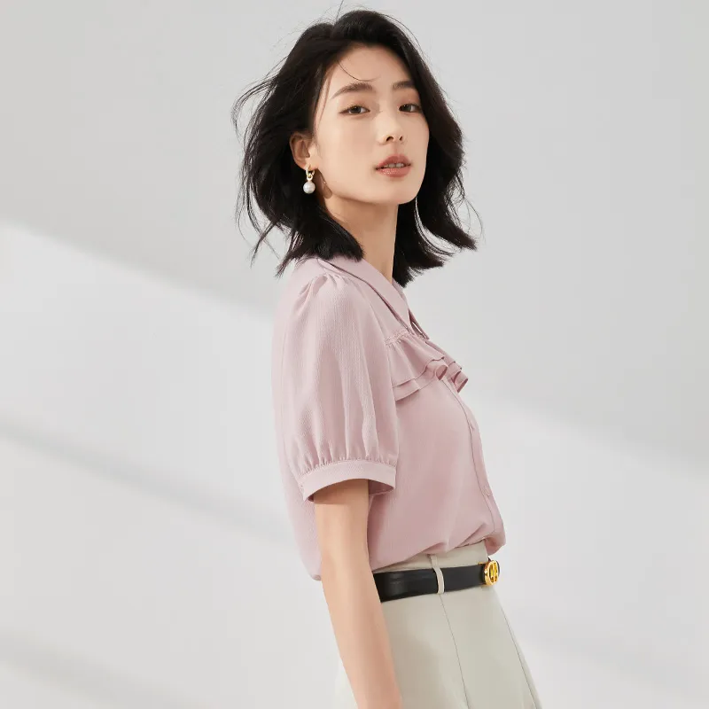 Mambe Shirt Women's Cherry Blossom Pink-3