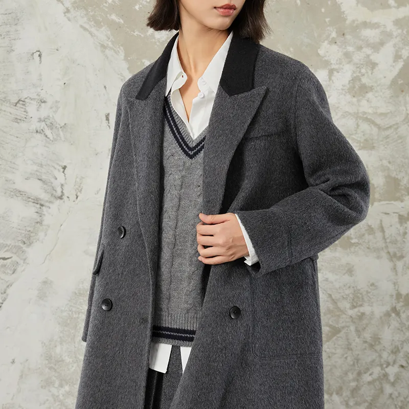 Mambe Coats Women's Dark Gray-2