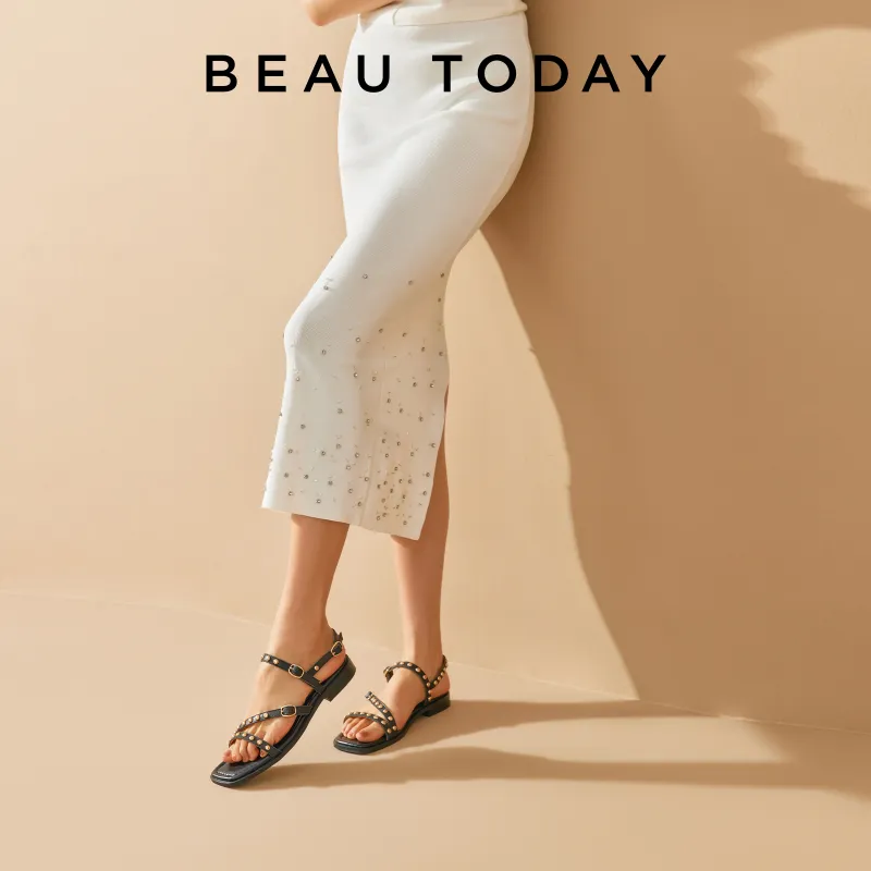 Beau Today Roman Sandals Women's Black-9