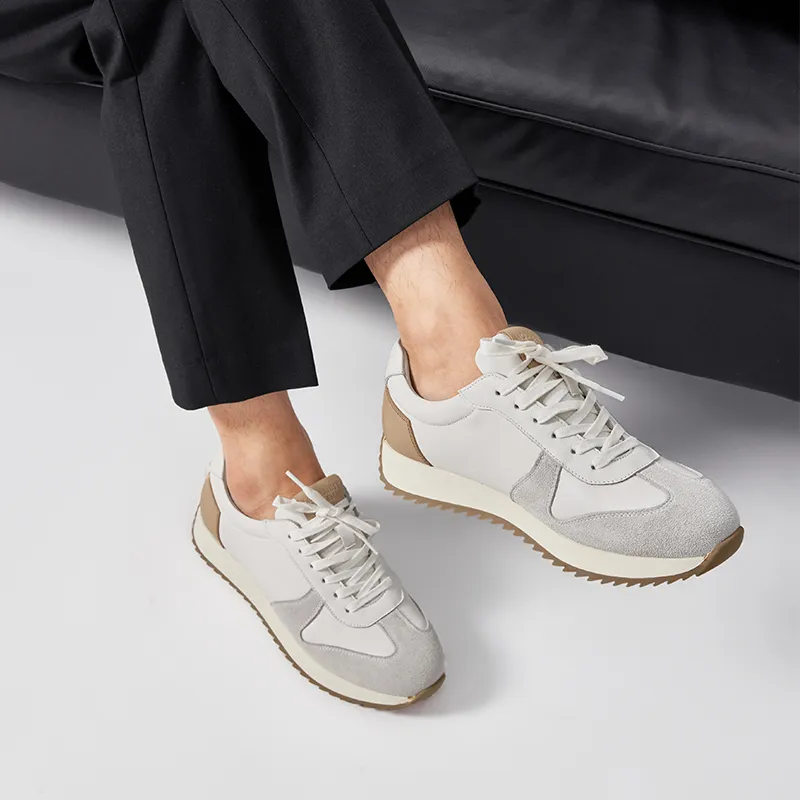 Beau Today Casual Shoes Men's Beige White Brown-7