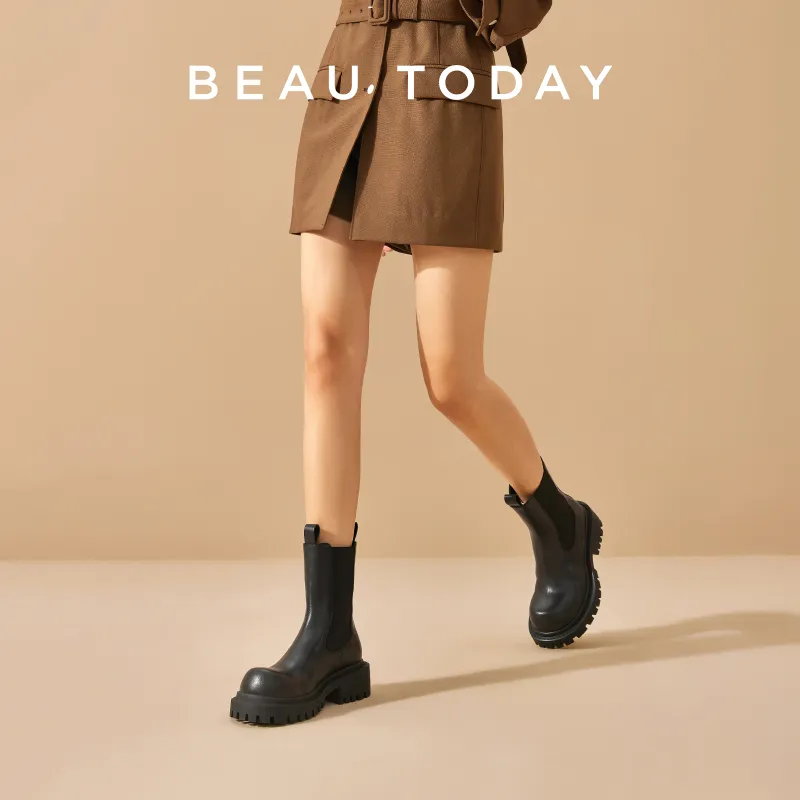 Beau Today Short Chelsea Boots Women's Black-4