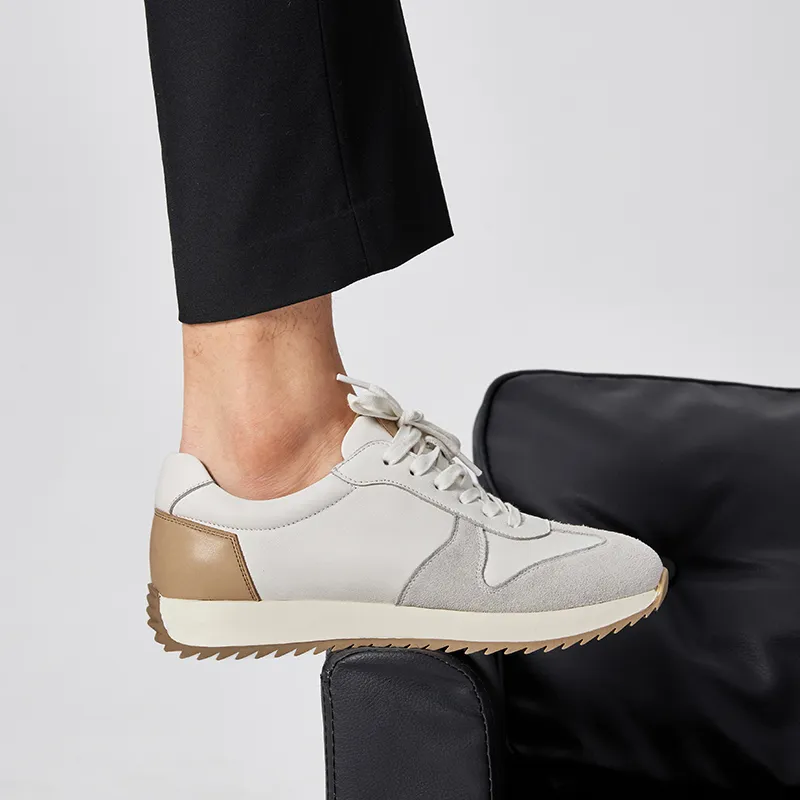 Beau Today Casual Shoes Men's Beige White Brown-6