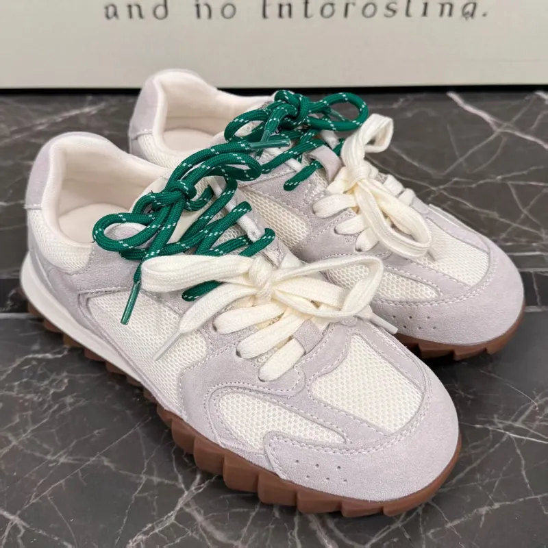 Beau Today Toothed Flat German Army Trainers-2