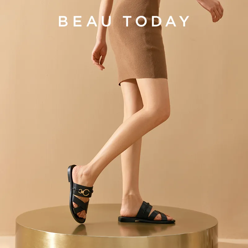 Beau Today Rubber Sole Slide Slippers Women's-11
