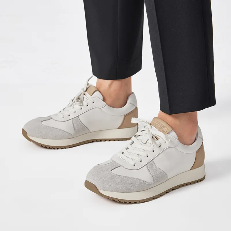 Beau Today Casual Shoes Men's Beige White Brown-8