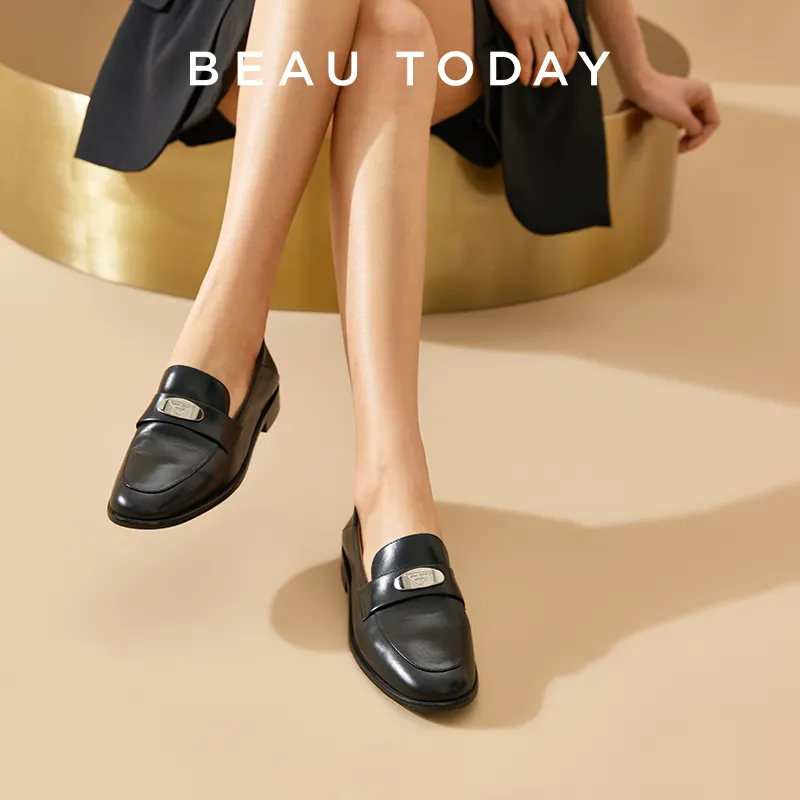 Beau Today Loafers Women's Black/White-5