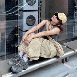 Beau Today Cow Wool Breathable Moisture-Wicking Coverage Height Increasing Low-Top Chunky Sneakers Unisex