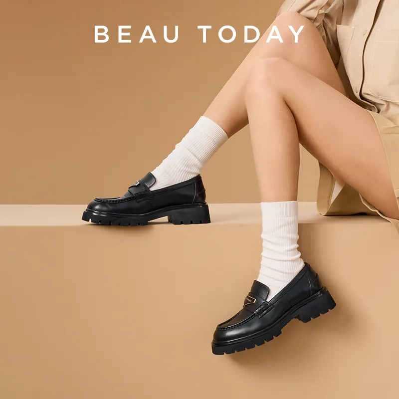 Beau Today Loafers Women's Black-7