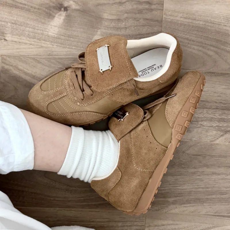 Beau Today Anti-Slip And Wear-Resistant Lightweight Low-Top Casual Shoes Women's-5