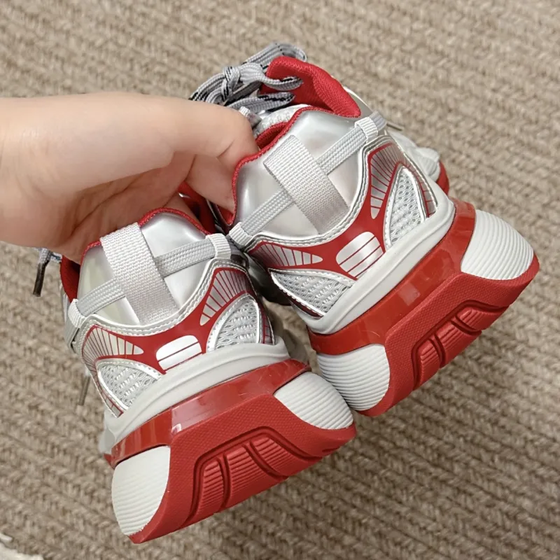 Beau Today Shock Absorbers With Slip Resistant And Abrasion Resistant Properties Low Top Chunky Sneakers Women's-9