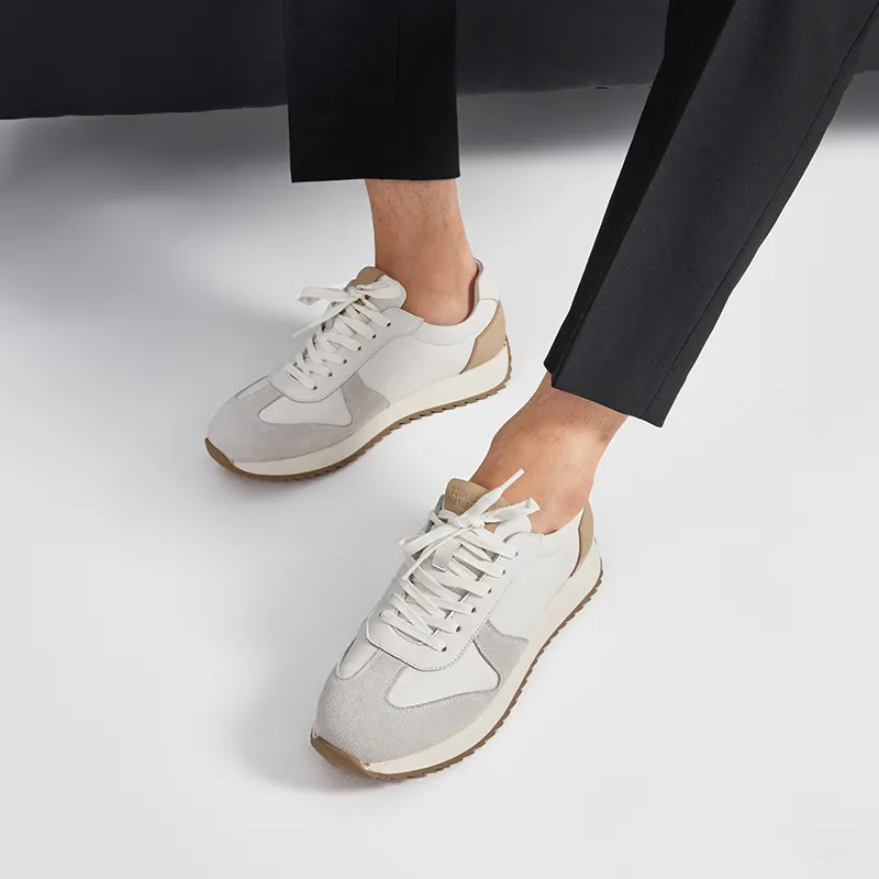 Beau Today Casual Shoes Men's Beige White Brown-5