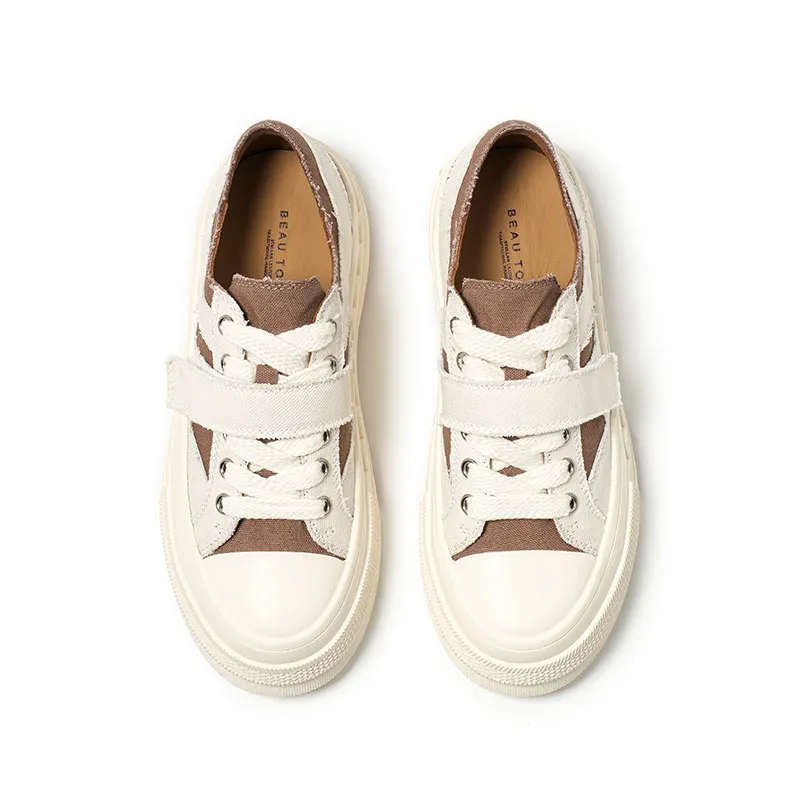 Beau Today Slip-Resistant Cushioning Abrasion-Resistant Low-Top Skateboard Shoes Women's-8