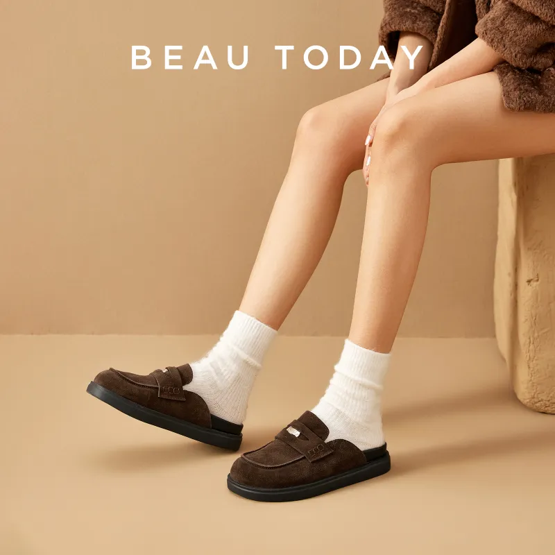 Beau Today Rubber Sole Slip Resistant Wrap toe Slippers Women's-11