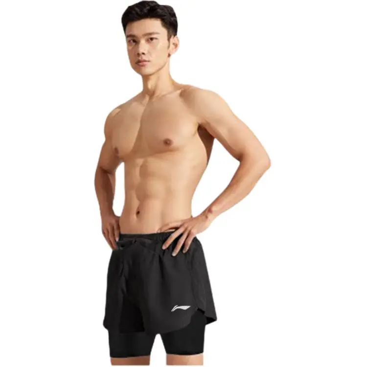 LiNing Beach Shorts Unisex Black-1