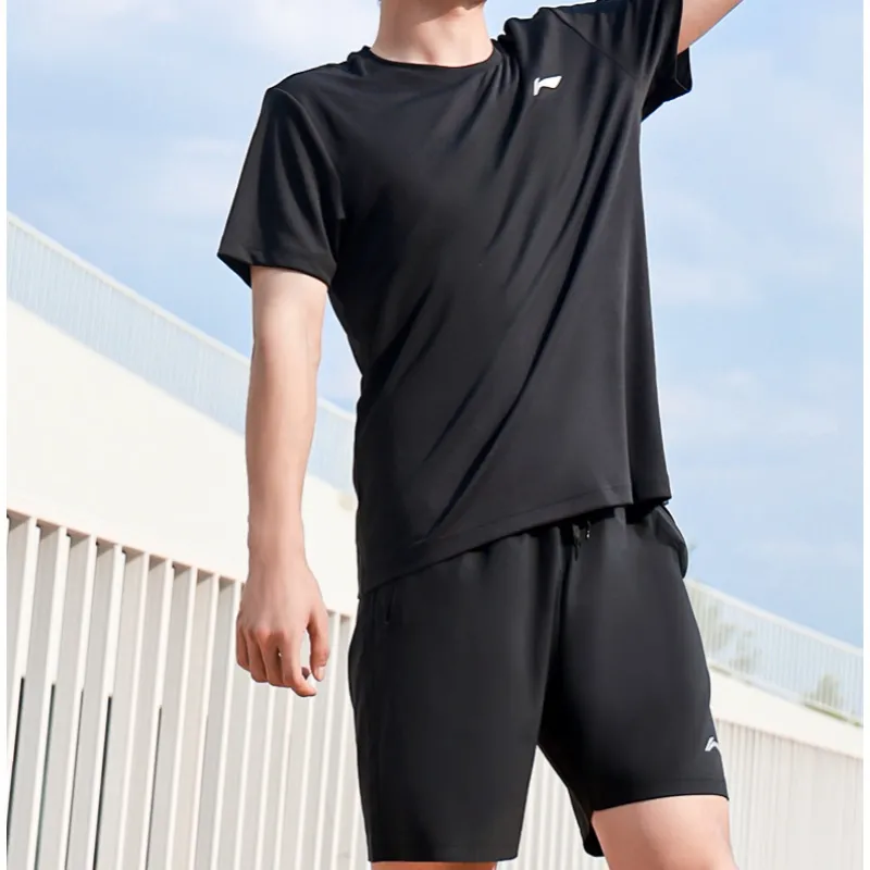 LiNing Basketball Suit Unisex Black-4