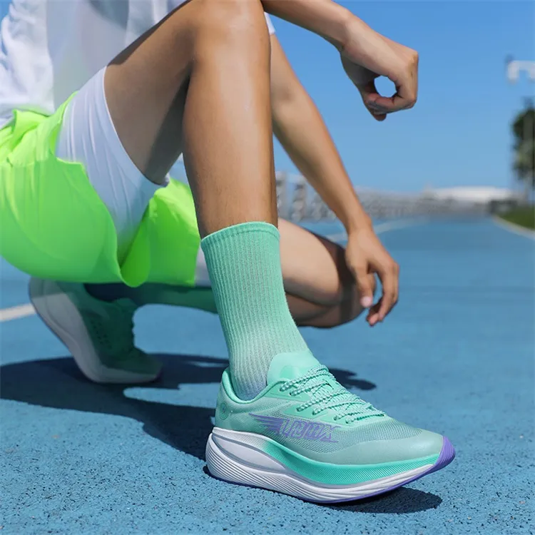 LPMX Cushioning Breathable Lightweight Low Top Running Shoes Men's Turquoise-17