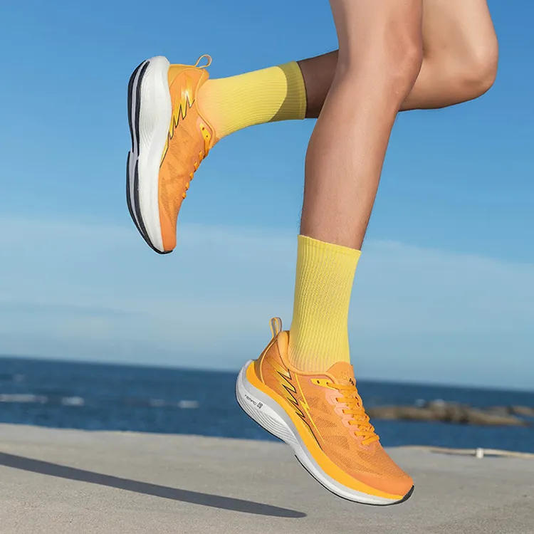LPMX Running Shoes Men Low Top Orange Yellow-13