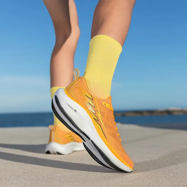 LPMX Running Shoes Men Low Top Orange Yellow-8