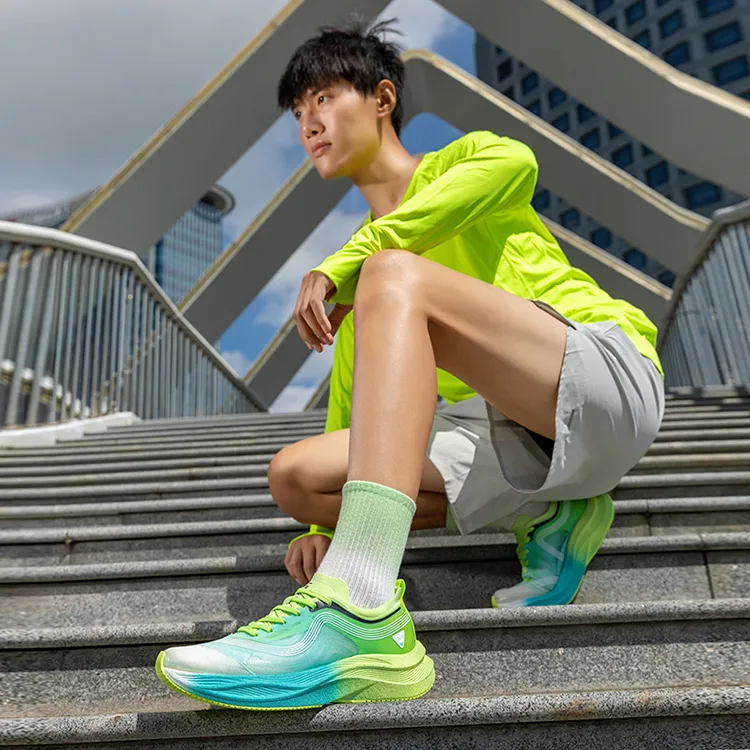 LPMX Running Shoes Men Low Top White/Turquoise-6