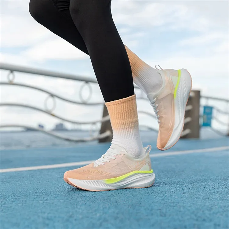 LPMX Cushioning Lightweight Rebound Low Top Technology Carbon Plate Running Shoes Women's Sage Green-6