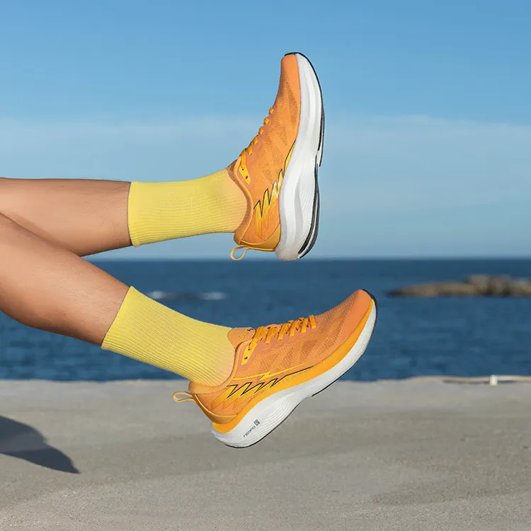 LPMX Running Shoes Men Low Top Orange Yellow-6