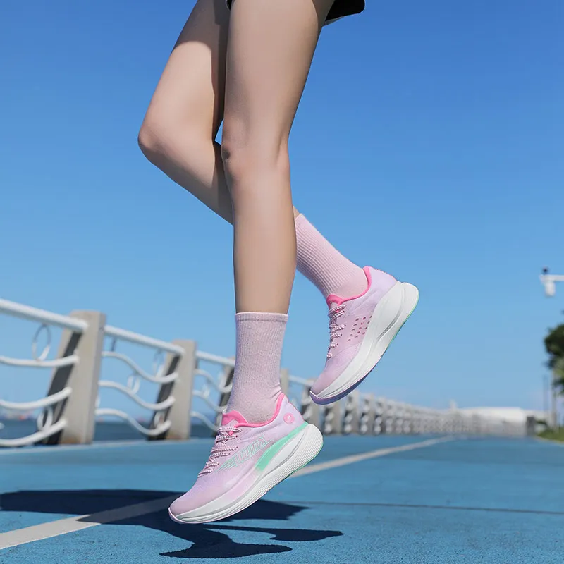 LPMX Running Shoes Women's Low Top Cherry Blossom Pink-5