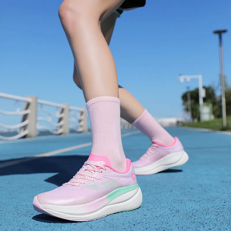 LPMX Running Shoes Women's Low Top Cherry Blossom Pink-6