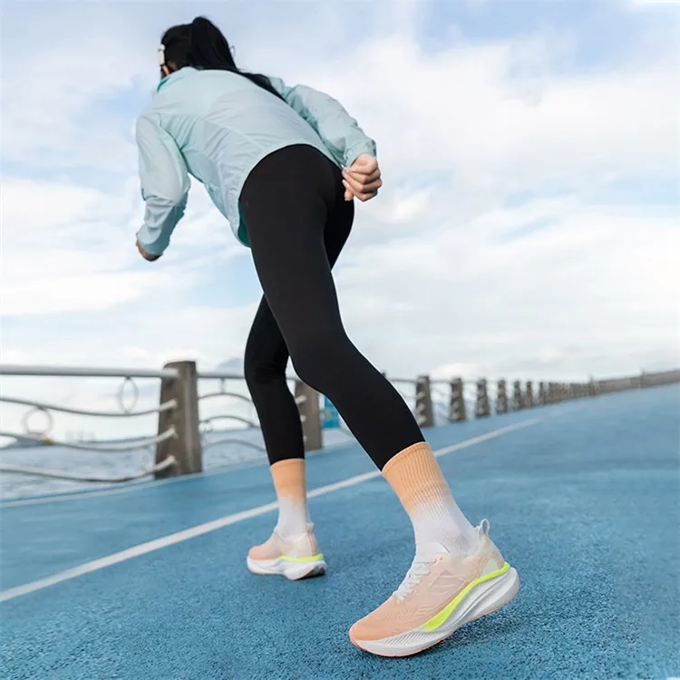 LPMX Cushioning Lightweight Rebound Low Top Technology Carbon Plate Running Shoes Women's Sage Green-8