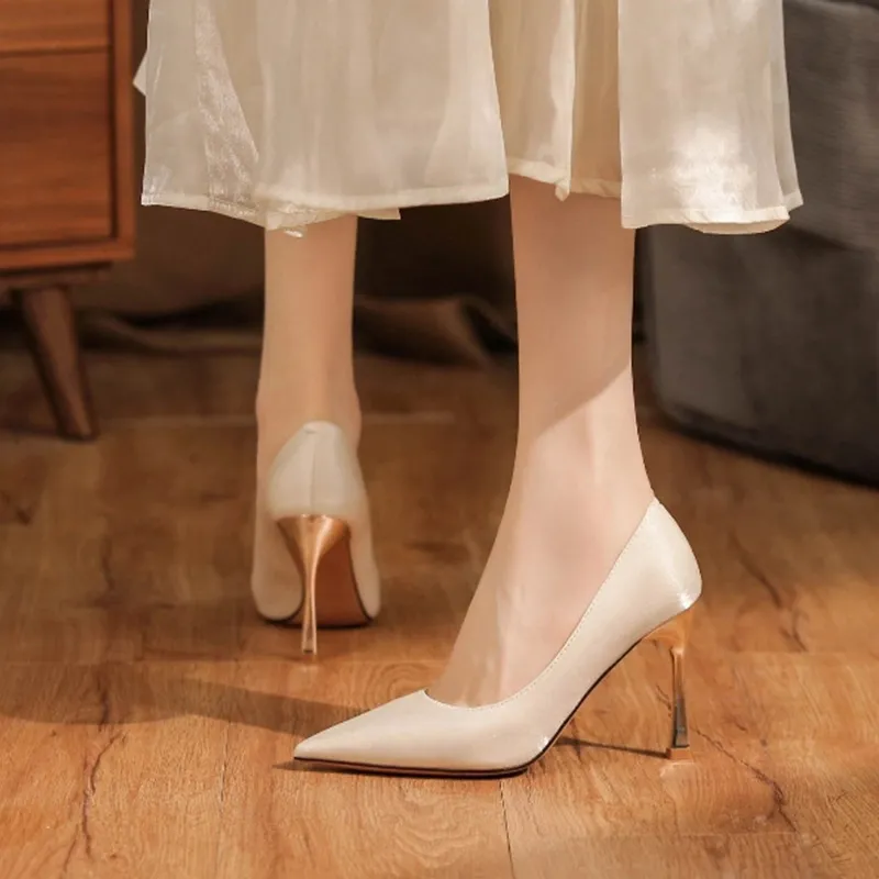 GOSO Slim Heel High Heels 6.5CM Women's-3