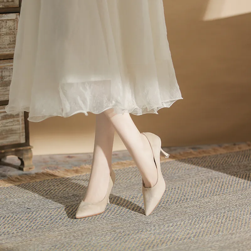 GOSO High Heels 6CM Women's Nude-4