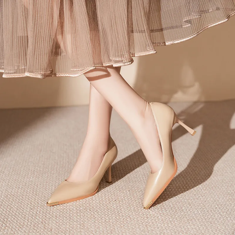 GOSO Slim Heel High Heels 6.5CM Women's-4