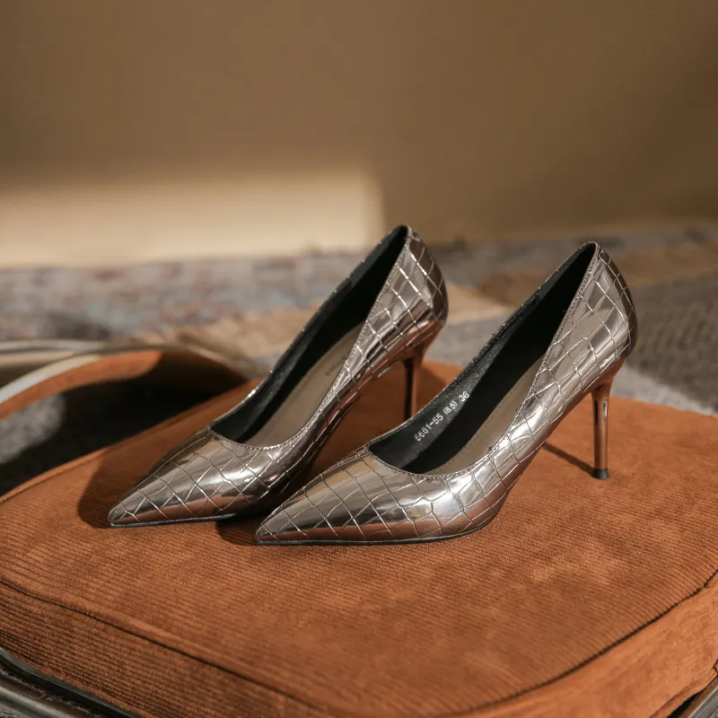 GOSO High Heels Women's Gunmetal-1
