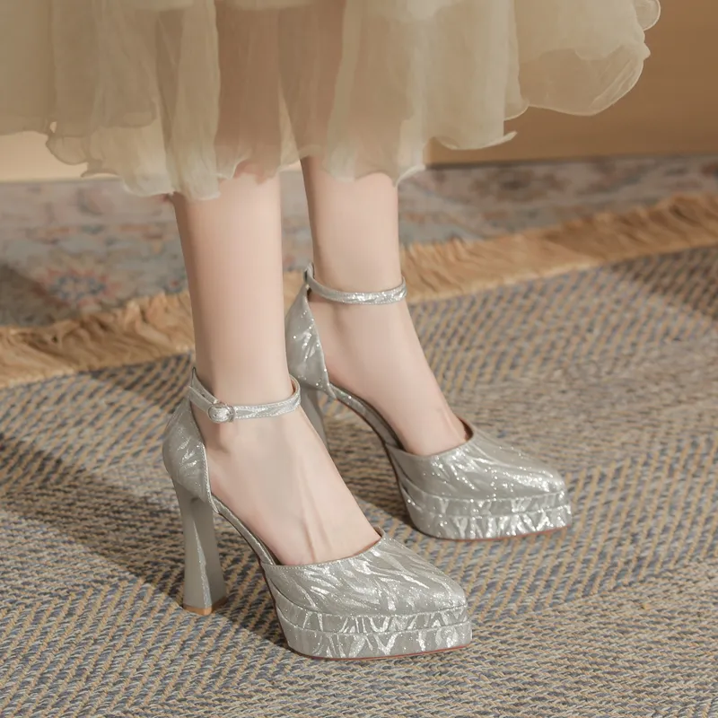 GOSO Chunky Heel High Heels Women's-7