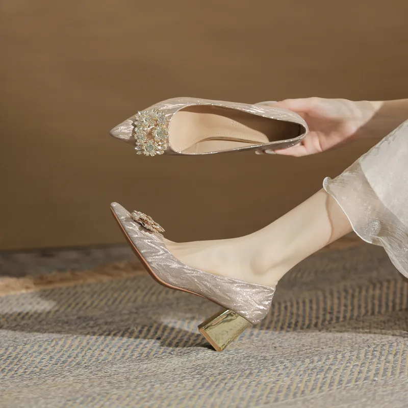 GOSO High Heels Women's Champagne-5