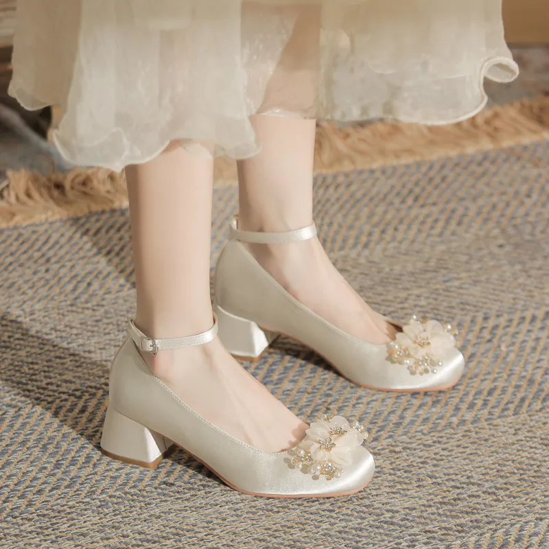 GOSO Chunky Heel High Heels Women's-17