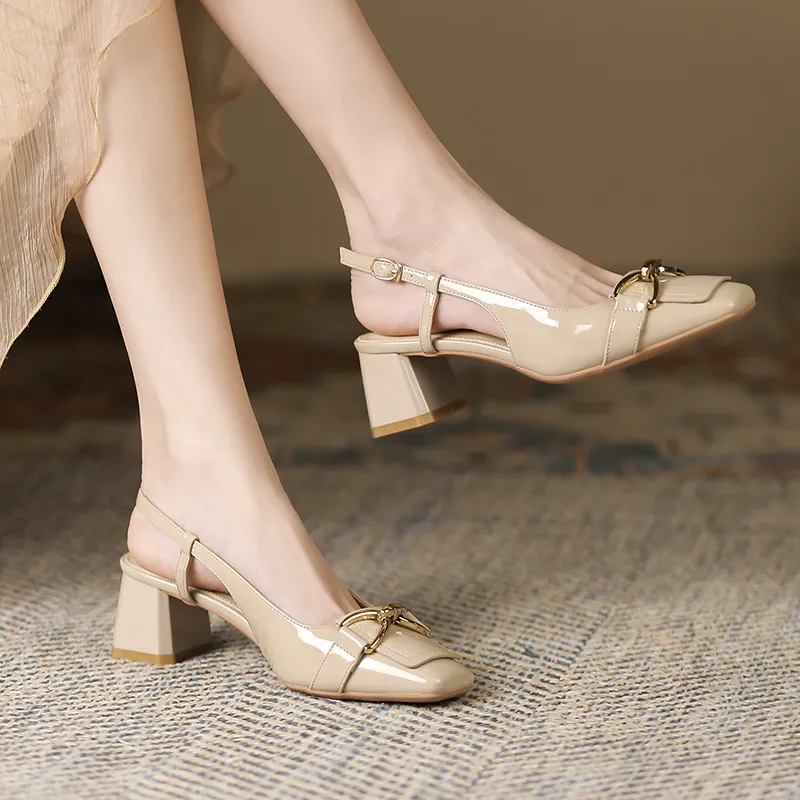 GOSO High Heels Women's Burgundy/Nude/Ecru-10