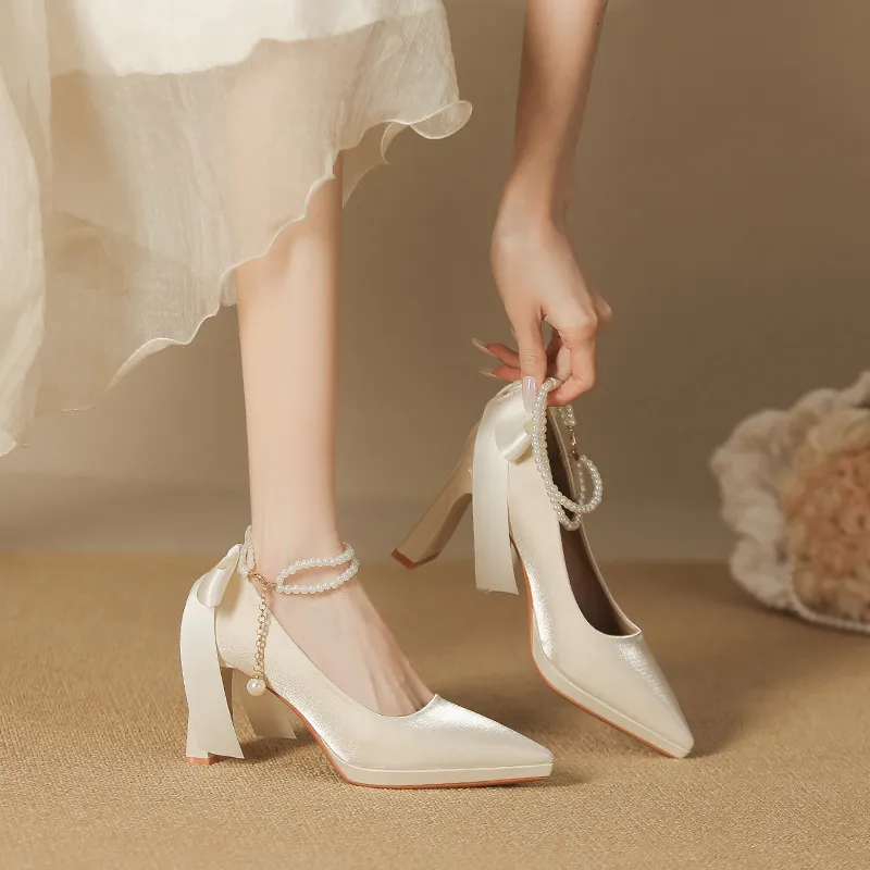 GOSO Chunky Heel High Heels Women's-6