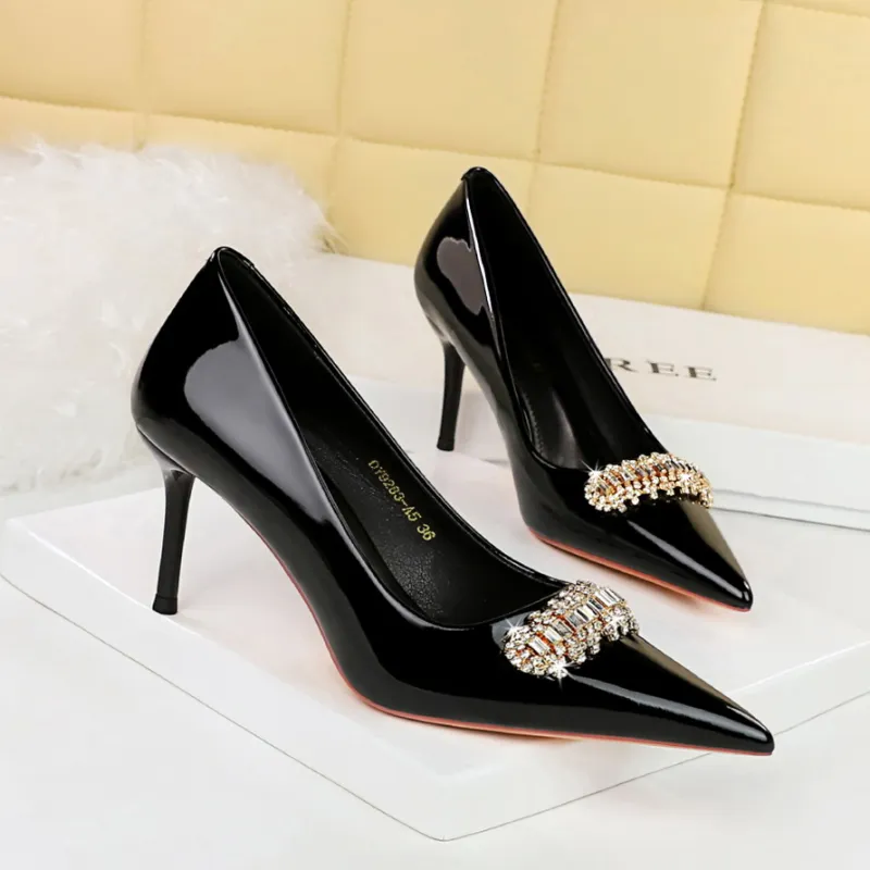 GOSO Slim Heel High Heels 7CM Women's-4