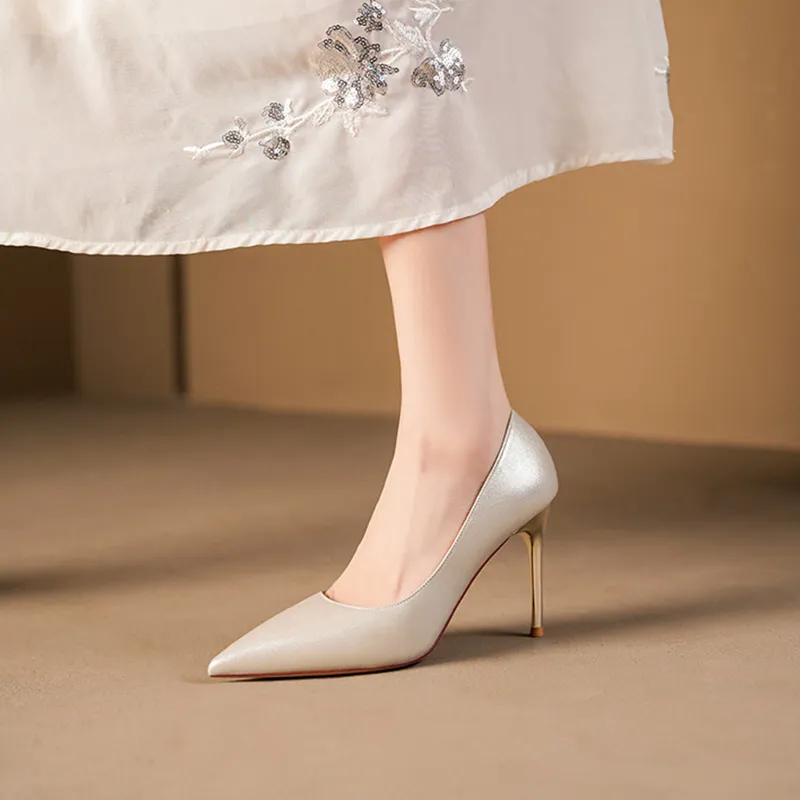 GOSO Slim Heel High Heels 6.5CM Women's-14