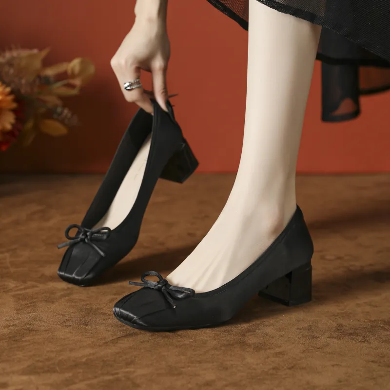 GOSO Chunky Heel High Heels Women's-4
