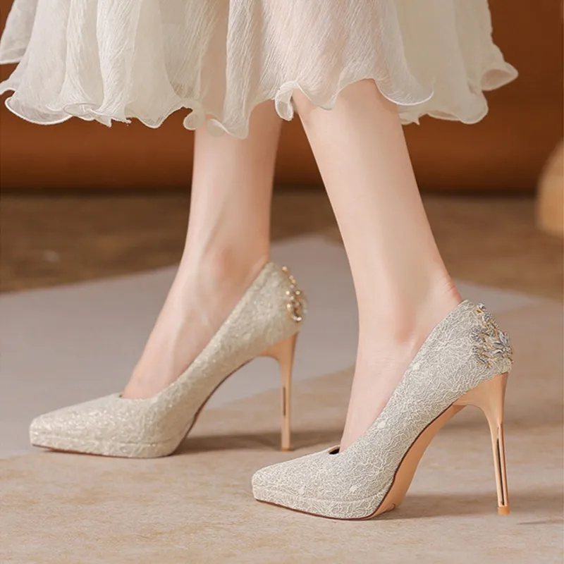 GOSO Slim Heel High Heels Women's-4