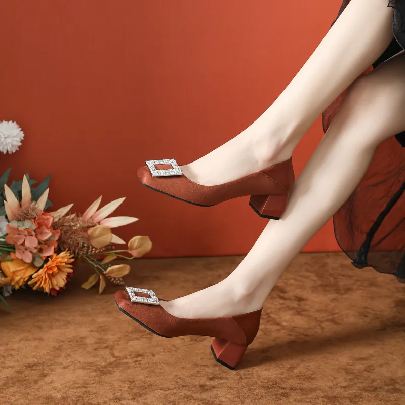 GOSO Chunky Heel High Heels Women's-13