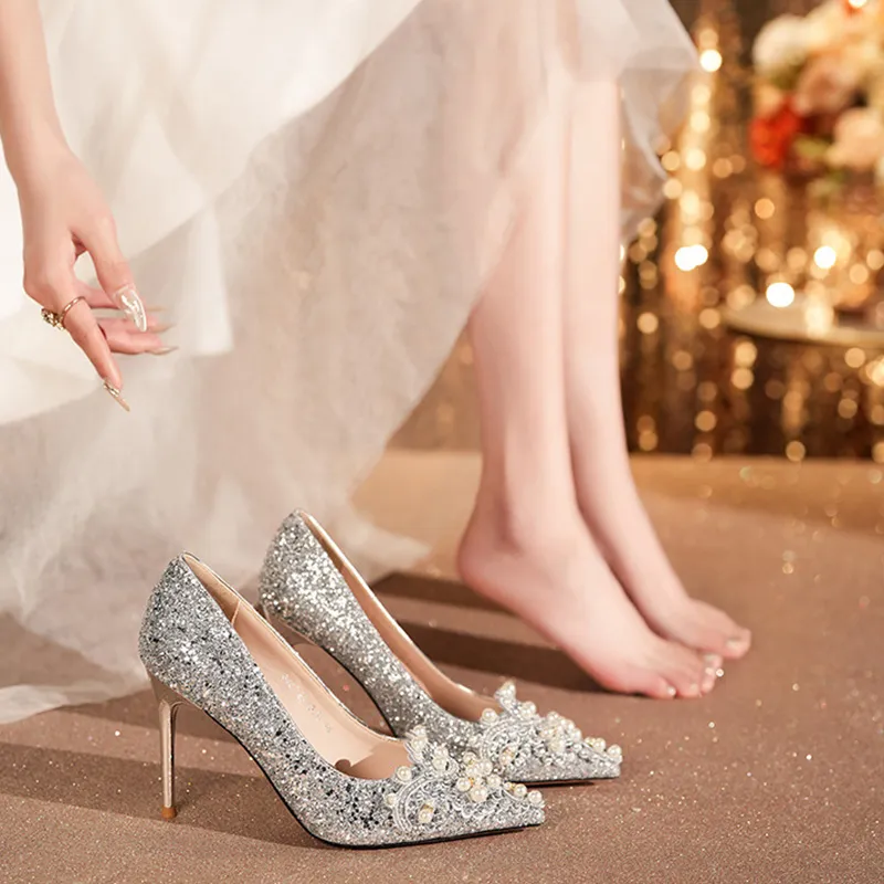 GOSO High Heels Women's Champagne-6