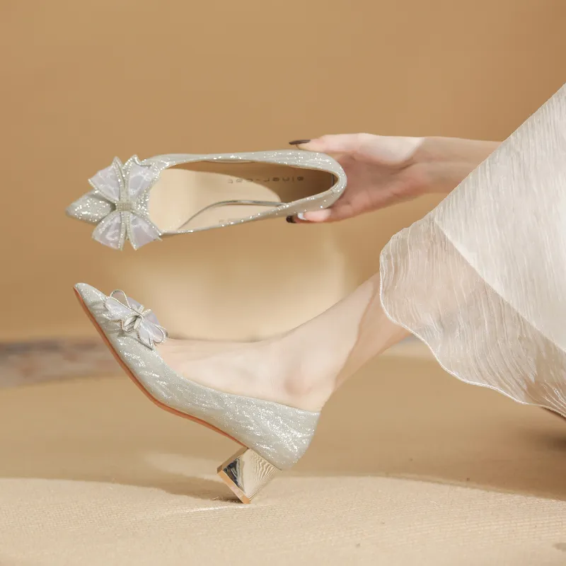 GOSO High Heels Women's Silver-9