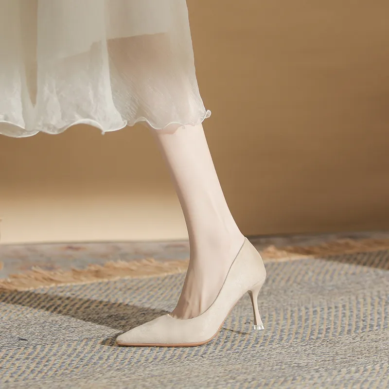 GOSO High Heels 6CM Women's Nude-3